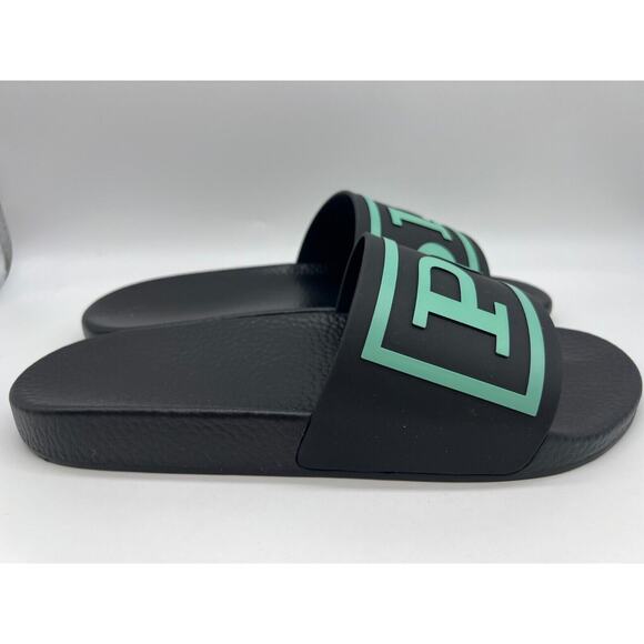 Polo Ralph Lauren Cayson Slide Black Man's Size 13M NEW - Picture 1 of 12